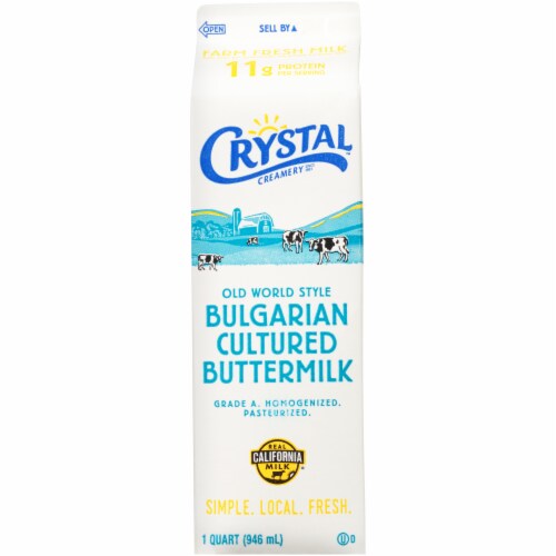 Crystal Creamery™ Bulgarian Buttermilk Perspective: back