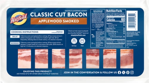 Hatfield® Classic Cut Applewood Smoked Bacon Perspective: back