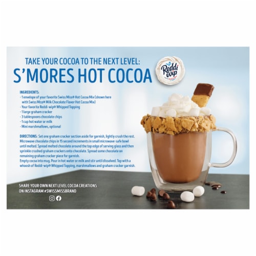 Swiss Miss Chocolate Hot Cocoa Mix With Marshmallows Perspective: back