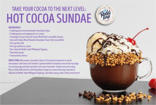 Swiss Miss® Double Chocolate Flavor Hot Cocoa Mix Perspective: back