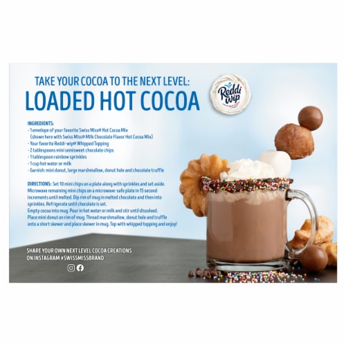 Swiss Miss® Reduced Calorie Milk Chocolate Hot Cocoa Mix Perspective: back