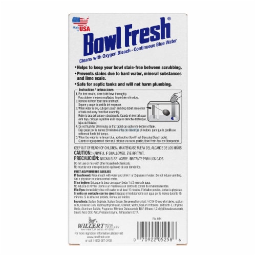 Bowl Fresh Blue Plus Bleach Automatic Bowl Cleaner Perspective: back
