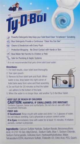 Ty-D-Bol® Bowl Cleaner Blue Tablets Value Pack Perspective: back