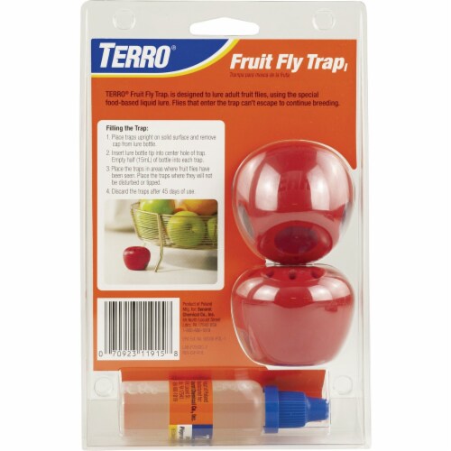 TERRO® Fast Acting Fruit Fly Trap Perspective: back