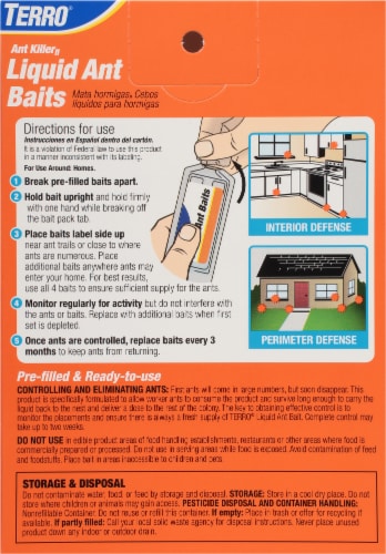 TERRO® Liquid Ant Killer Baits Perspective: back