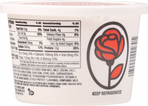 Alpenrose 4% Cottage Cheese Perspective: back