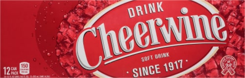 Cheerwine Cherry Soda Cans Perspective: back