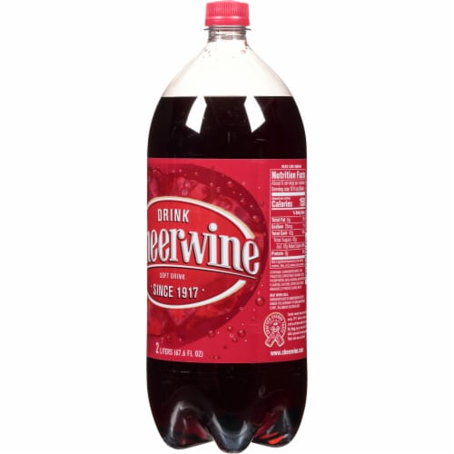 Cheerwine Cherry Soda Bottle Perspective: back