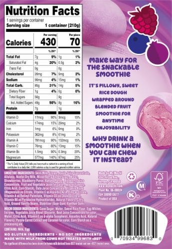 My Mochi Smoothie Incredibites Mixed Berry Mochi Perspective: back