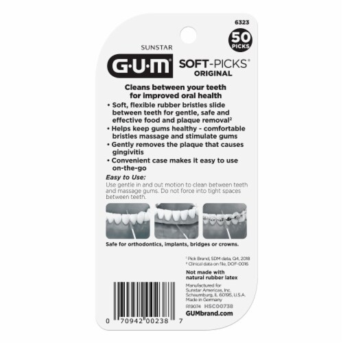 GUM® Original Soft-Picks® Flossers Perspective: back