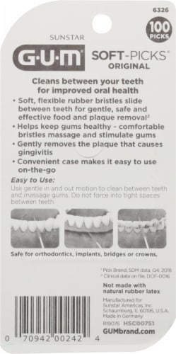 GUM® Original Soft Picks® Perspective: back