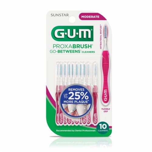 GUM® Proxabrush® Go-Betweens® Moderate Cleaners Perspective: back
