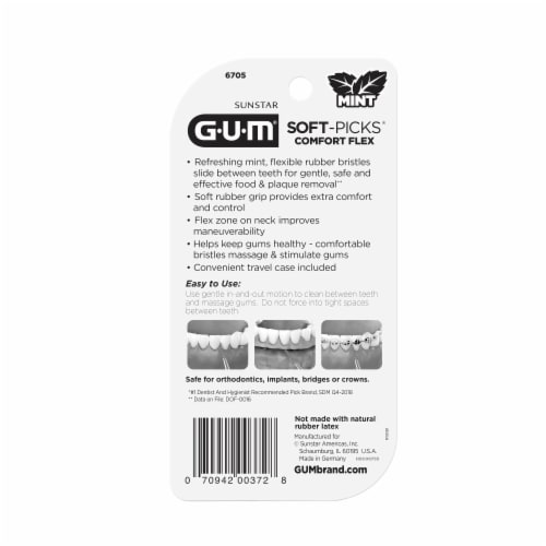 GUM® Soft-Picks® Comfort Flex Mint Picks Perspective: back