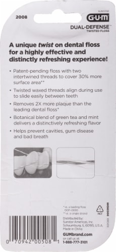 Sunstar Gum Dual Defense Twisted Floss Perspective: back