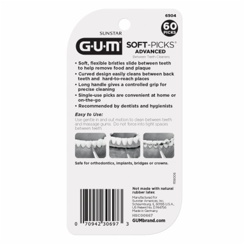 GUM® Advanced Soft-Picks® Flossers Perspective: back