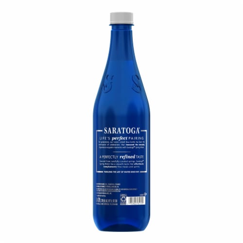 Saratoga® Still Spring Water Bottled Water Perspective: back