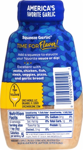 Spice World™ Minced Garlic Perspective: back