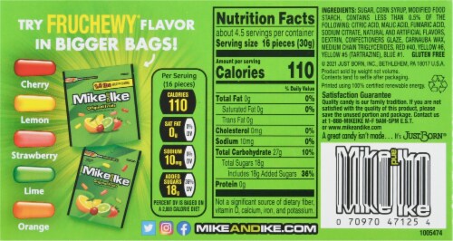 Mike & Ike® Original Fruits Chewy Candy Perspective: back