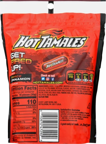 Hot Tamales® Gluten-Free Fierce Cinnamon Chewy Candies Perspective: back