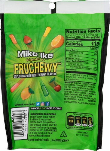 Mike & Ike® Gluten-Free Original Fruits Chewy Assorted Fruit Candy Perspective: back