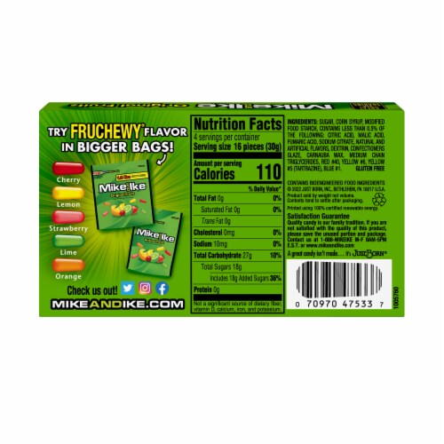Mike & Ike® Original Fruits Chewy Assorted Fruit Flavored Candy Perspective: back