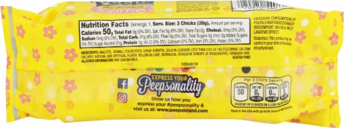 Peeps® Sugar-Free Yellow Chicks Perspective: back