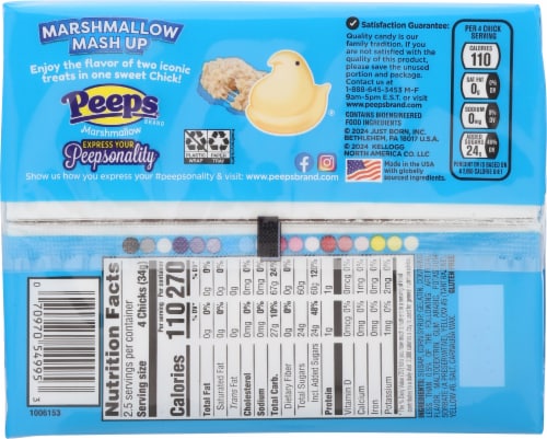 Peeps® Rice Krispies Treats® Marshmallow Candy Perspective: back