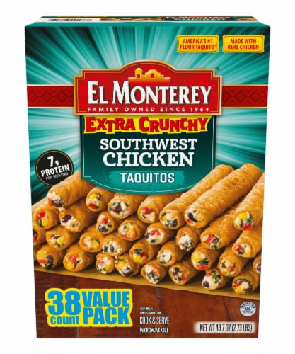 El Monterey Extra Crunchy Southwest Chicken Taquito Value Pack Perspective: back