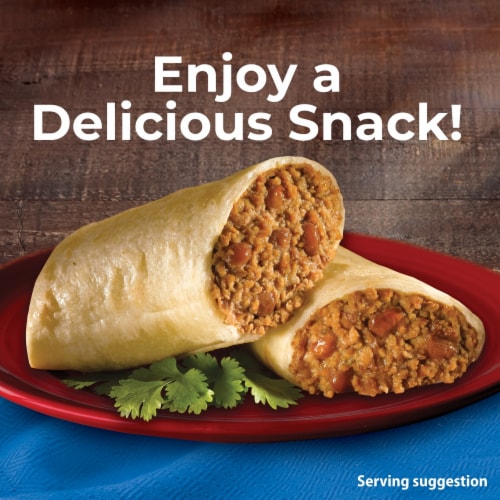 El Monterey® Beef and Bean Frozen Chimichangas Family Size Perspective: back