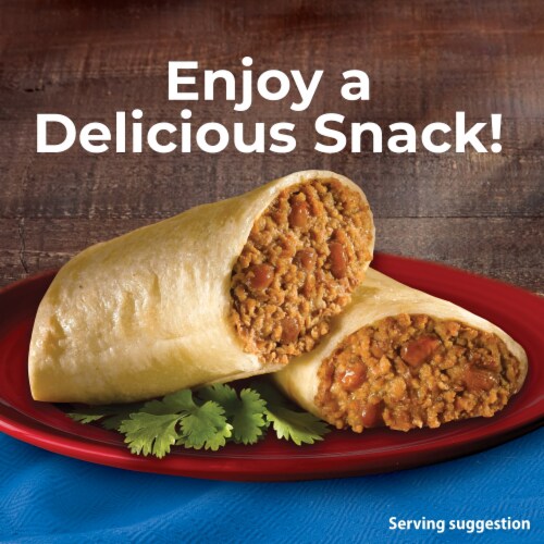 El Monterey® Family Size Beef & Bean Frozen Chimichangas Perspective: back