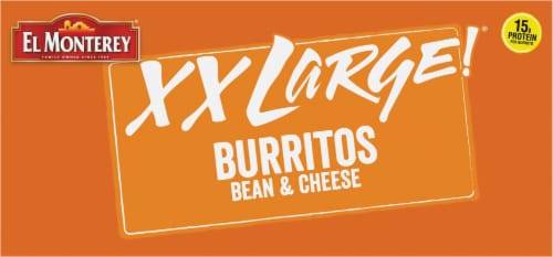 El Monterey® XX Large! Bean & Cheese Burrito Perspective: back