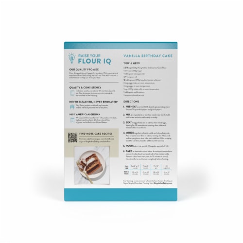 King Arthur Flour Unbleached Cake Flour Perspective: back