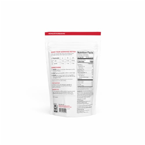 King Arthur Buttermilk Pancake Mix, Sourced Non-GMO, Certified Kosher Perspective: back