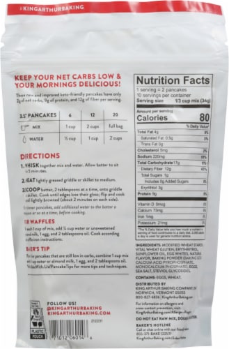 King Arthur Baking Company Keto Wheat Pancake Mix Perspective: back
