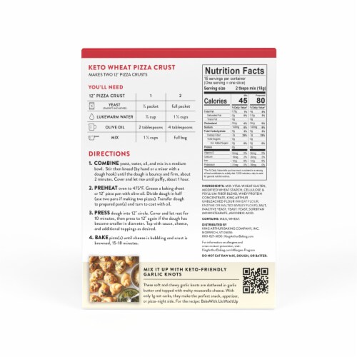 King Arthur Baking Company Keto Wheat Pizza Crust Mix, 10.25 oz - Fry’s