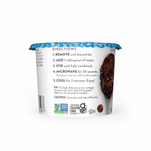 King Arthur Single Serve Super Fudge Brownie Mix, Non-GMO Project Verified, Certified Kosher Perspective: back