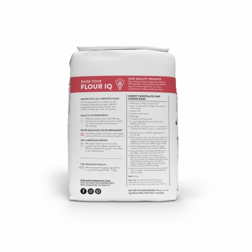 King Arthur Flour Organic All-Purpose Flour Perspective: back