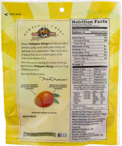 Mariani® Premium Philippine Dried Mango Perspective: back