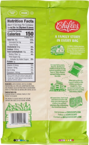 Chifles® Lime Plantain Chips Perspective: back