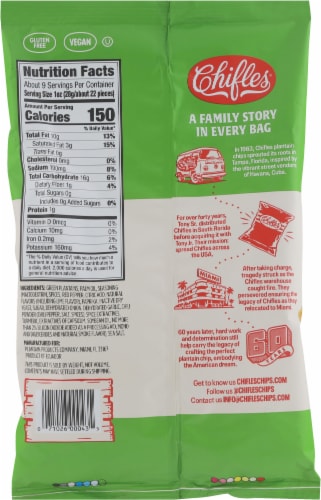 Chifles Chili Lime Plantain Chips Perspective: back