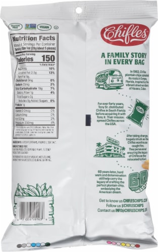 Chifles® Tostones Plantain Chips Perspective: back