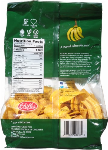 Chifles® Plantain Strips Perspective: back