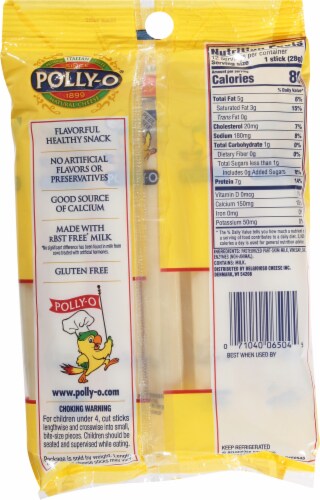 Polly-O Mozzerella String Cheese Perspective: back