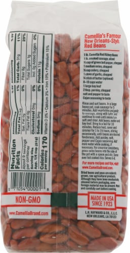 Camellia Brand Red Kidney Beans 1 lb Perspective: back