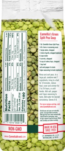 Camellia® Green Split Peas Perspective: back