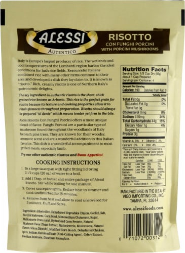 Alessi® Con Funghi Porcini Mushroom Risotto Perspective: back