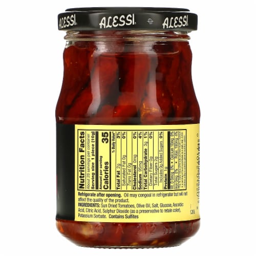 Alessi Sundried Tomatoes in Extra Virgin Olive Oil Perspective: back