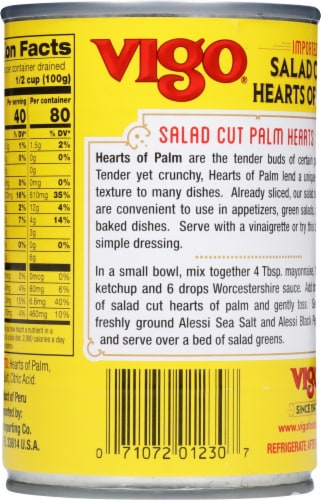 Vigo Salad Cut Heart Of Palm Perspective: back