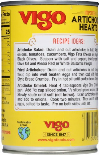 Vigo® Whole Artichoke Hearts Perspective: back