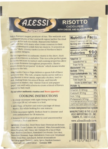 Alessi® Risotto Cacio E Pepe Perspective: back